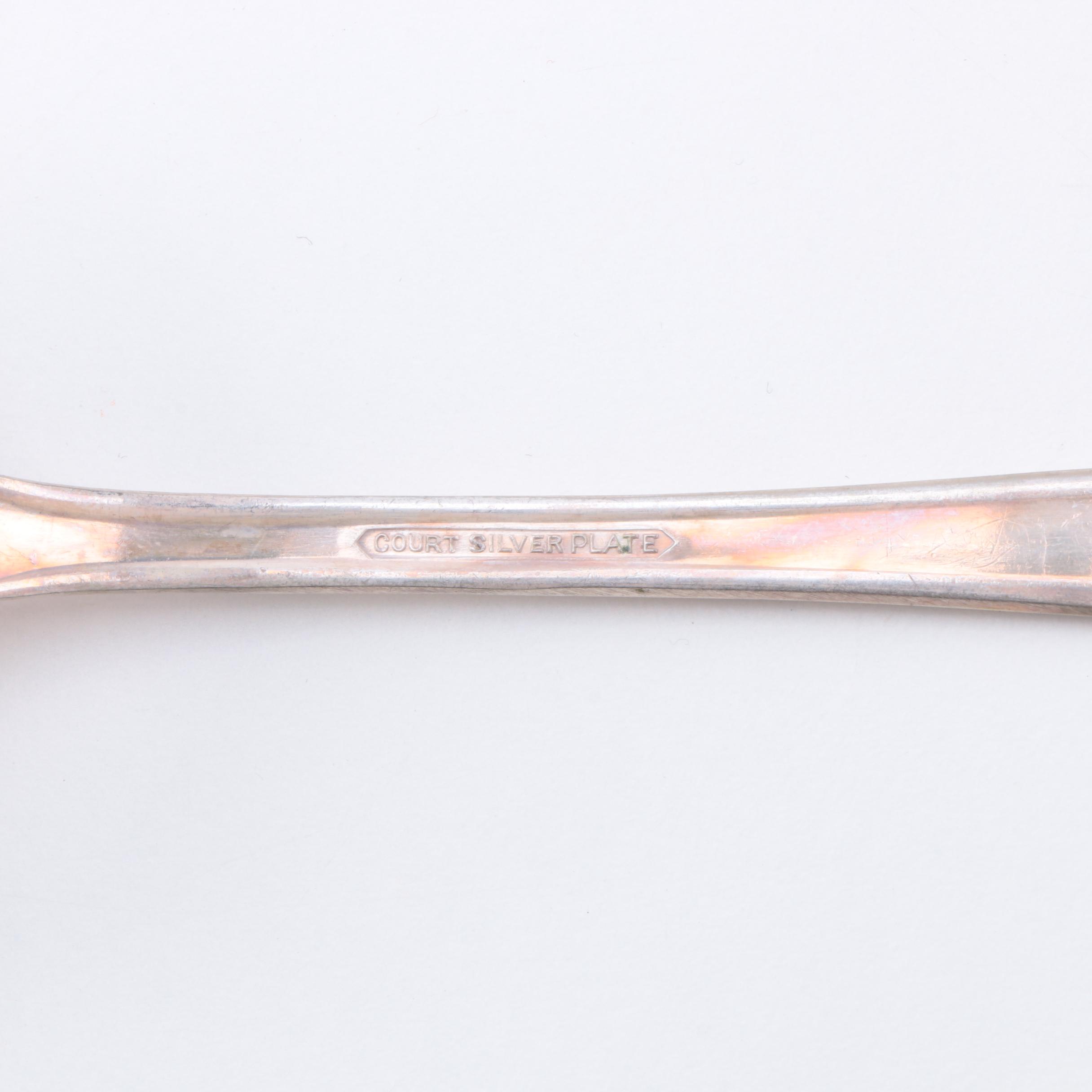 Court by International Silver Co. Silver Plate Flatware Set