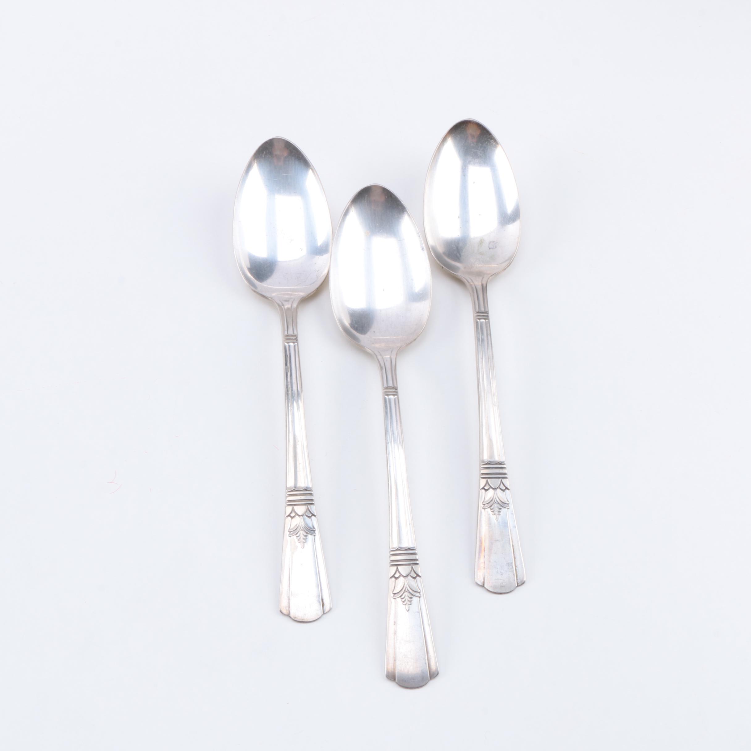 Court by International Silver Co. Silver Plate Flatware Set