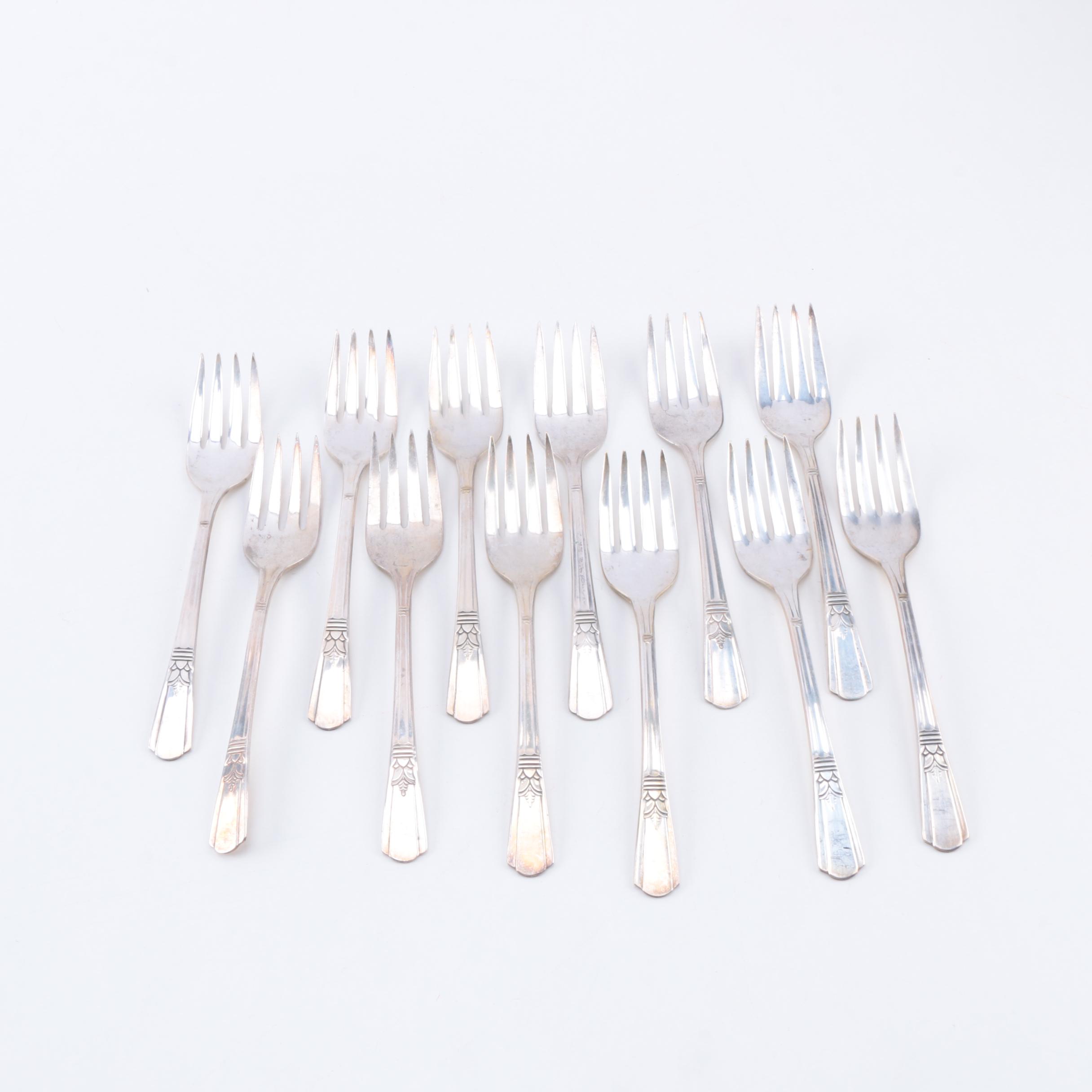 Court by International Silver Co. Silver Plate Flatware Set