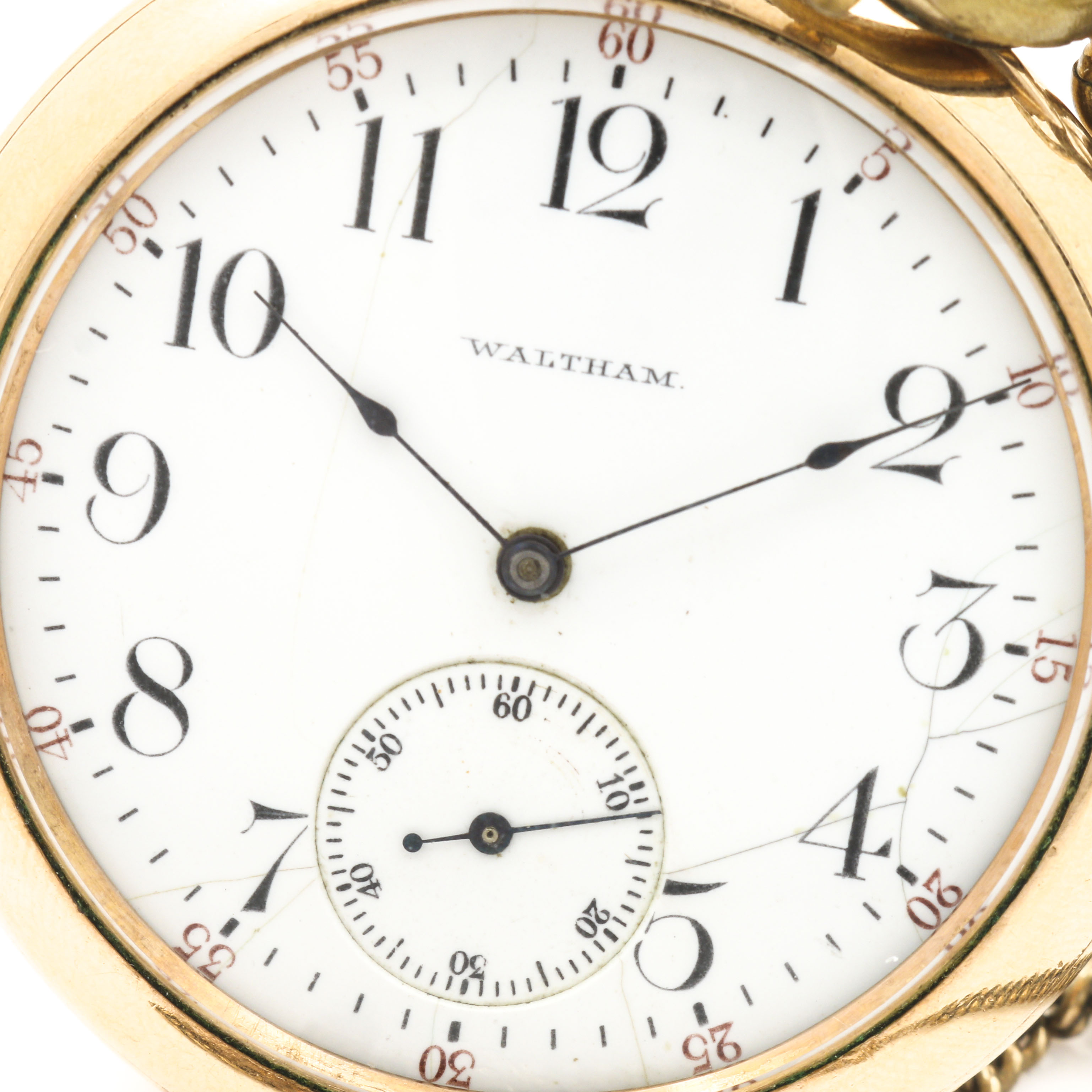 Antique Waltham 14K Gold Filled Gold Pocket Watch