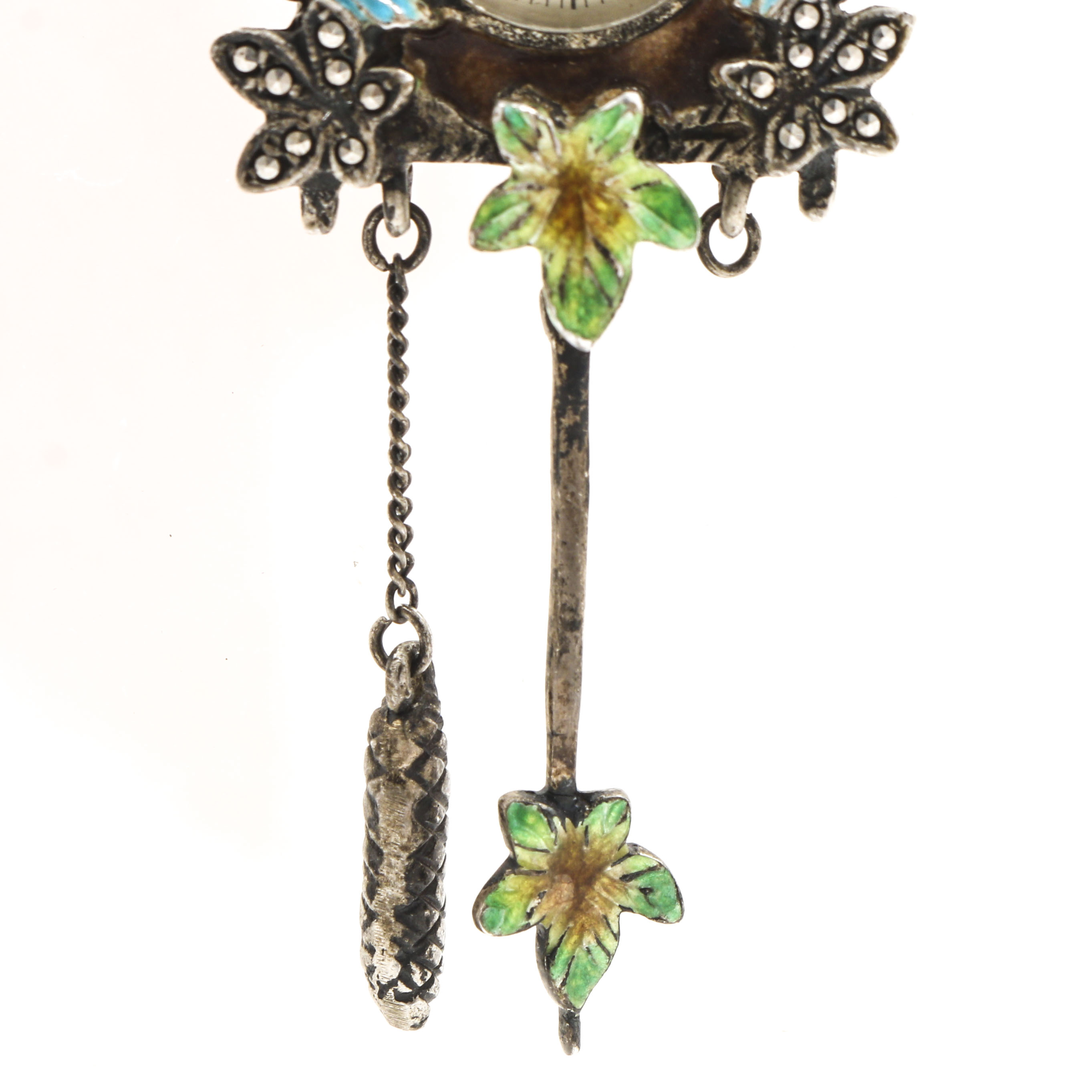 Saks Fifth Avenue Sterling Silver Watch Pin