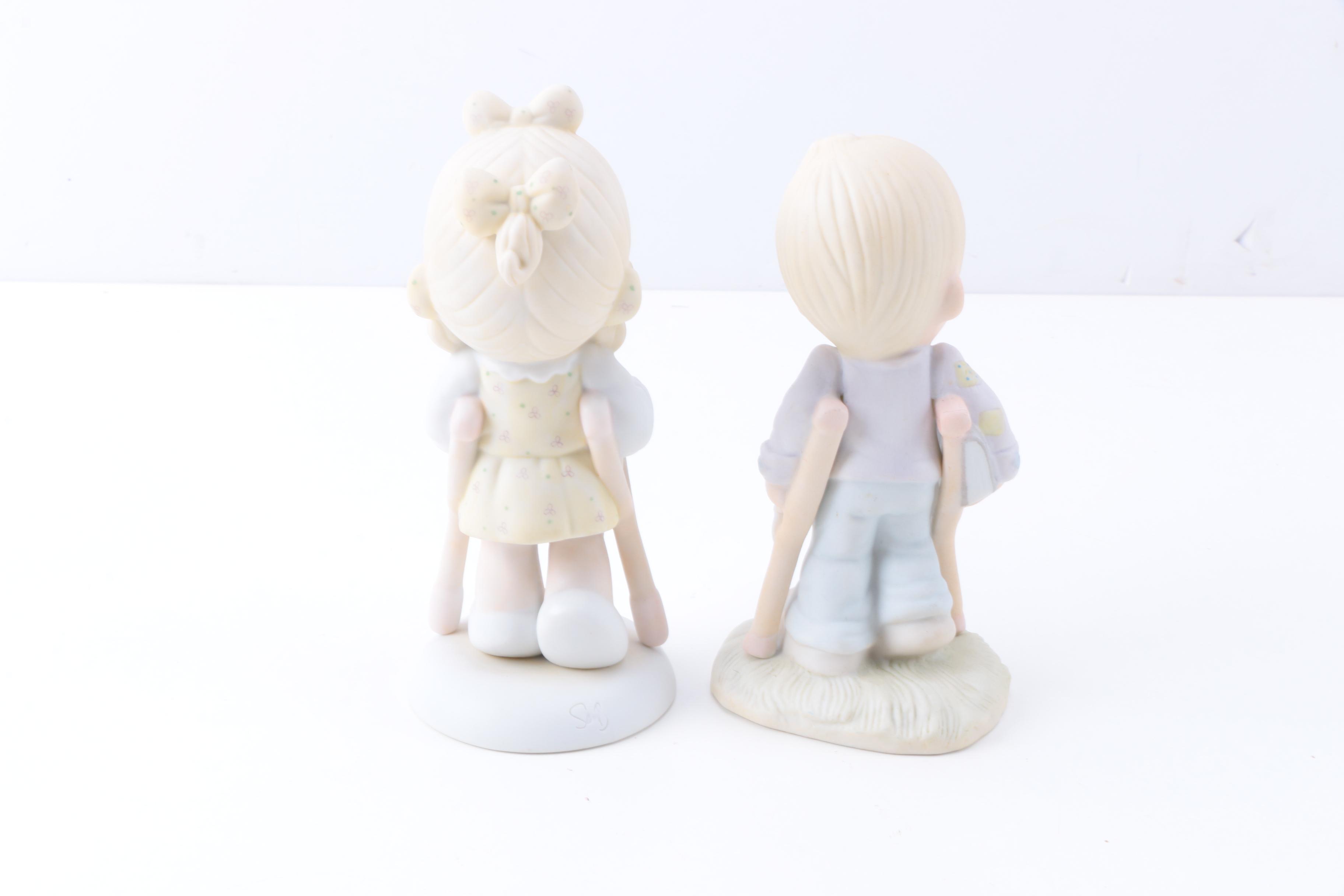Precious Moments Figurines with "Give Ability A Chance" and Additional Figurines