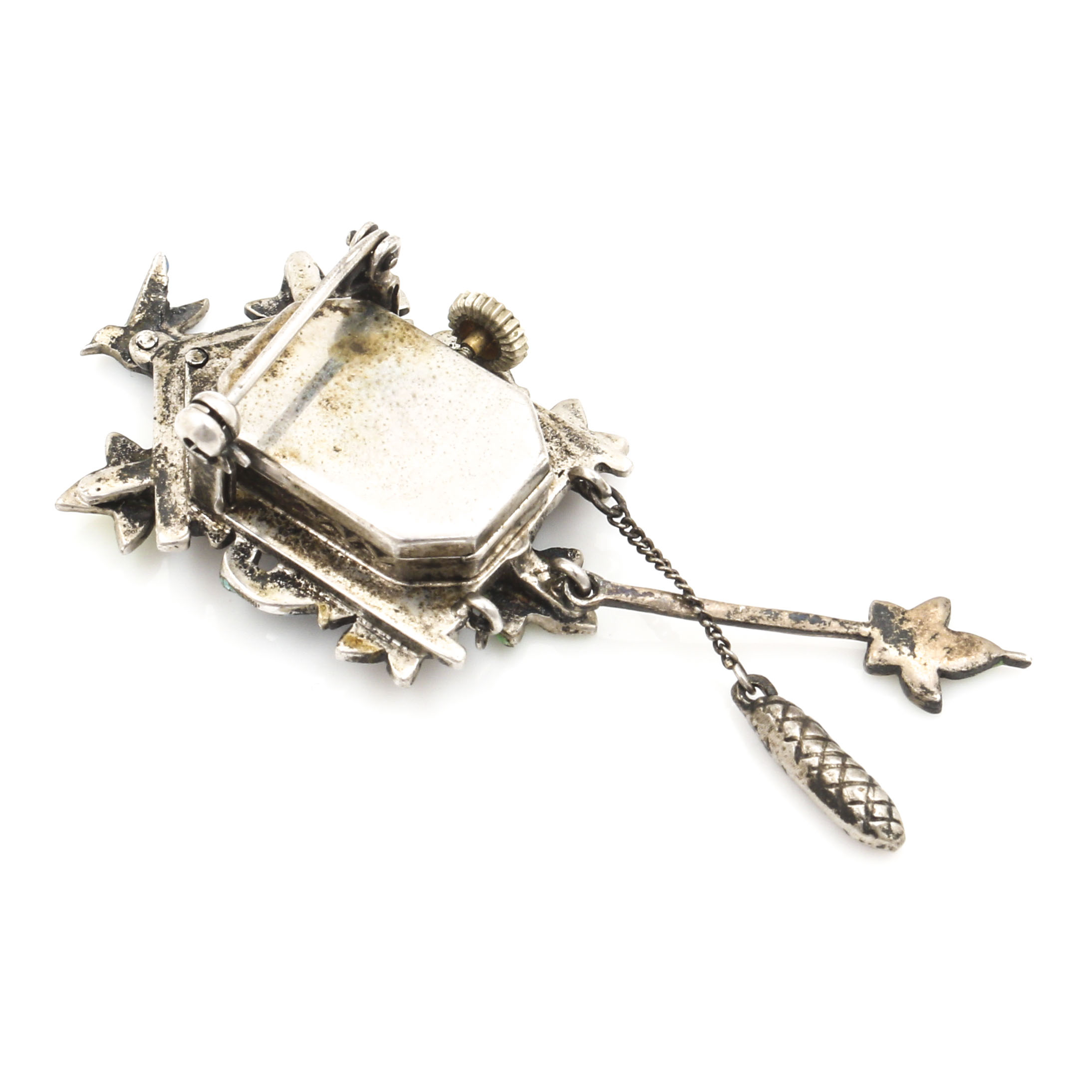 Saks Fifth Avenue Sterling Silver Watch Pin