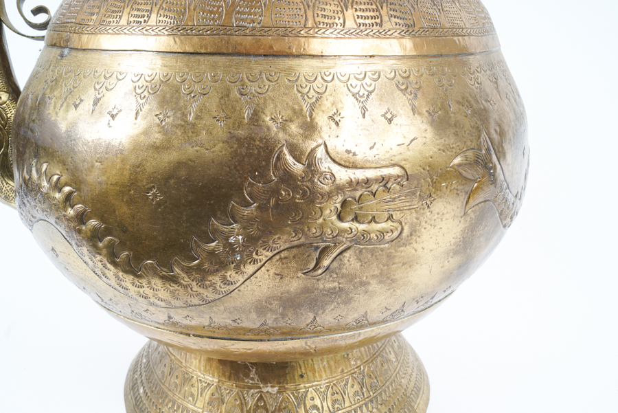 Large Asian Brass Teapot