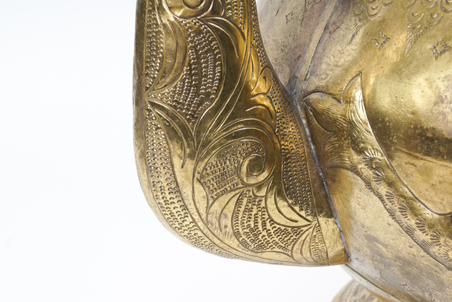 Large Asian Brass Teapot