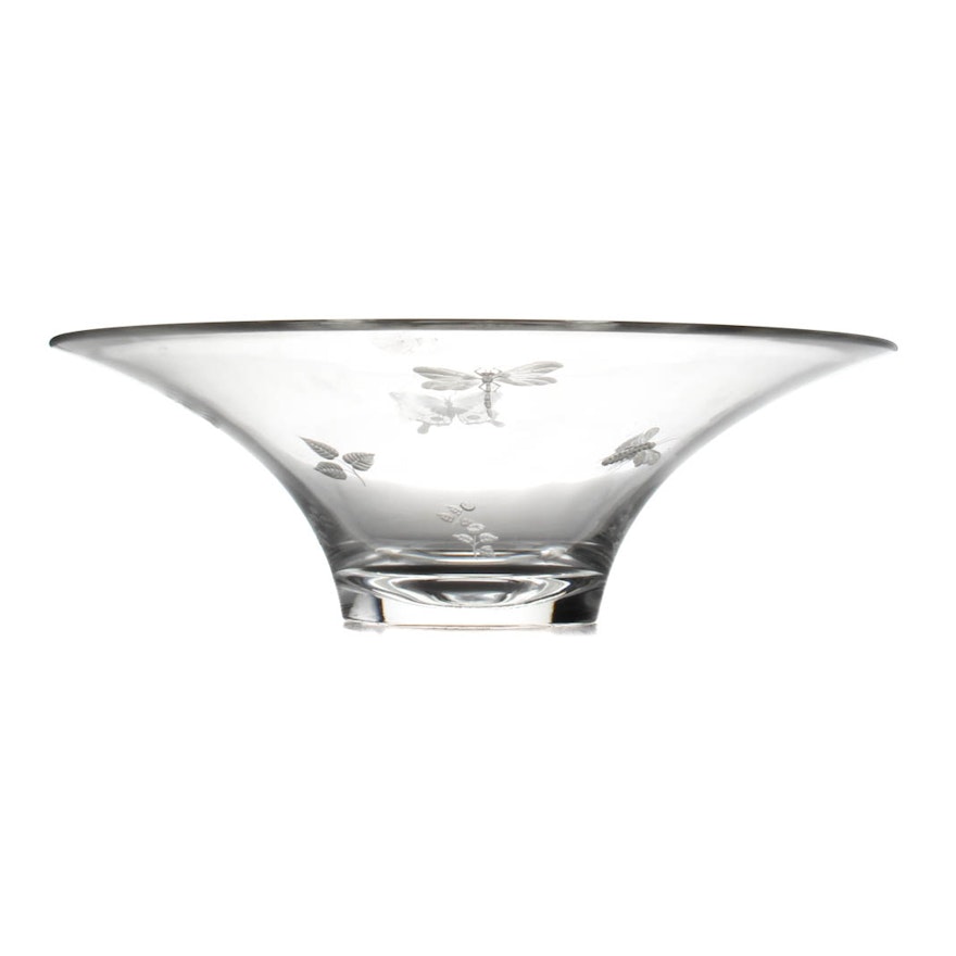 Crystal "Springtime" Bowl by Varga