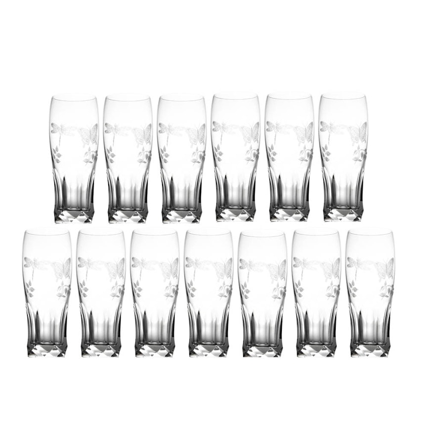 Varga "Springtime" Crystal Highball Glasses