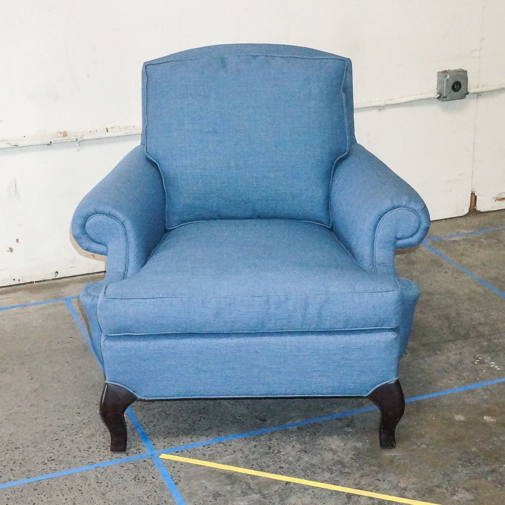 Pair of Down-Filled  Upholstered Chairs