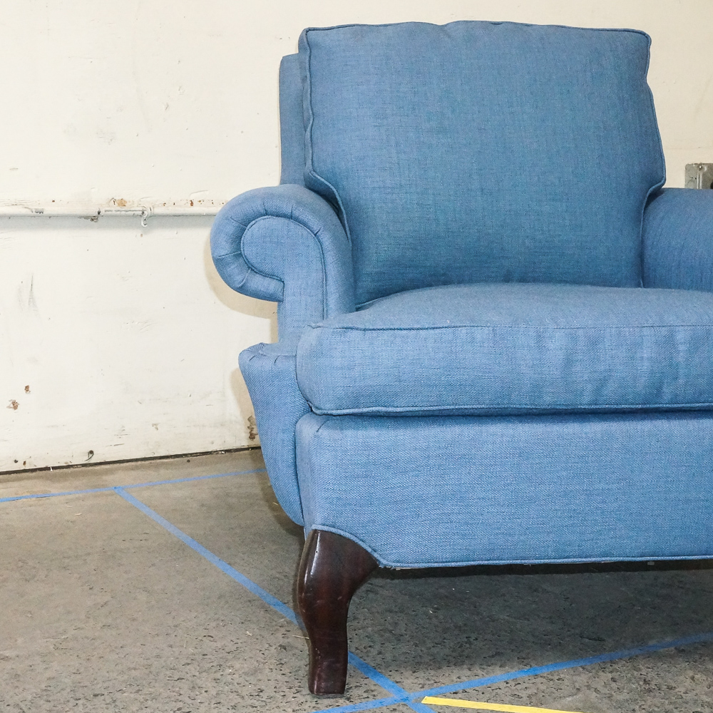 Pair of Down-Filled  Upholstered Chairs