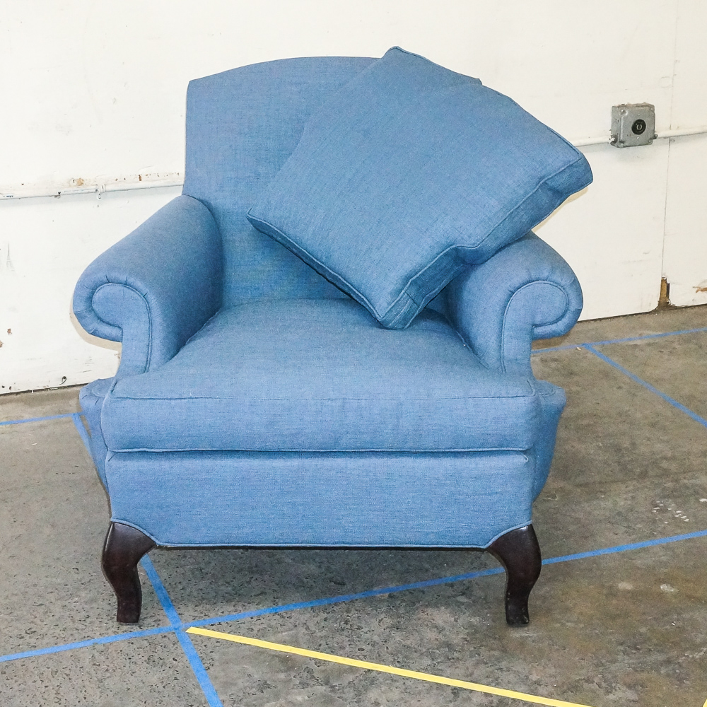 Pair of Down-Filled  Upholstered Chairs