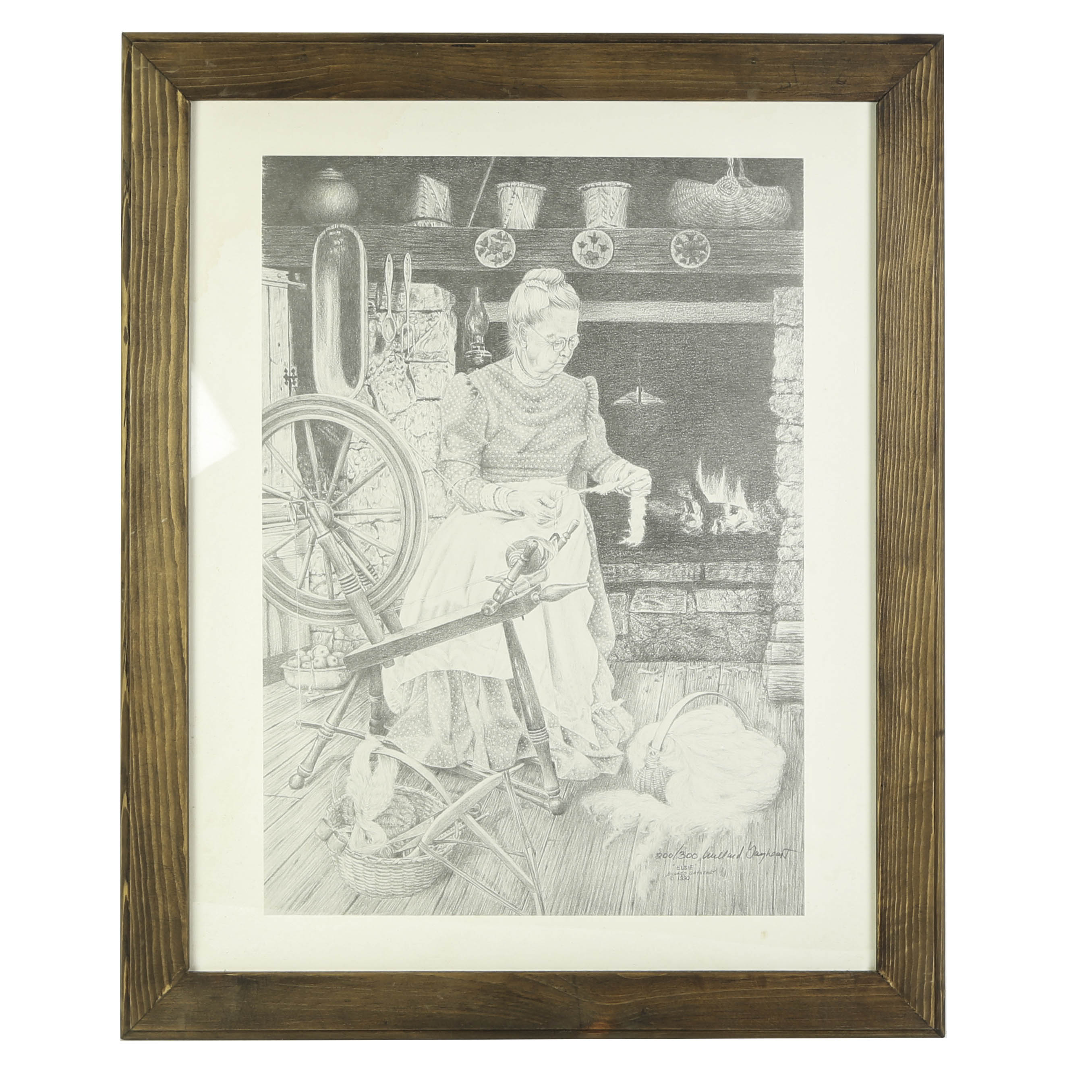 Willard Gayheart Signed Limited Edition Offset Lithograph "Elsie"