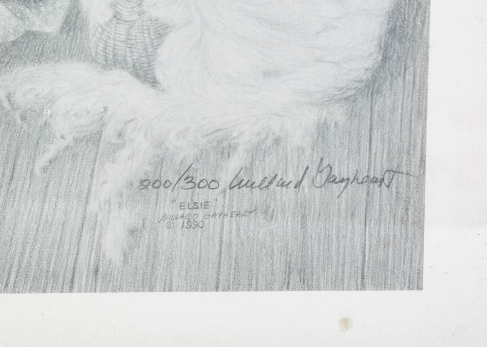 Willard Gayheart Signed Limited Edition Offset Lithograph "Elsie"