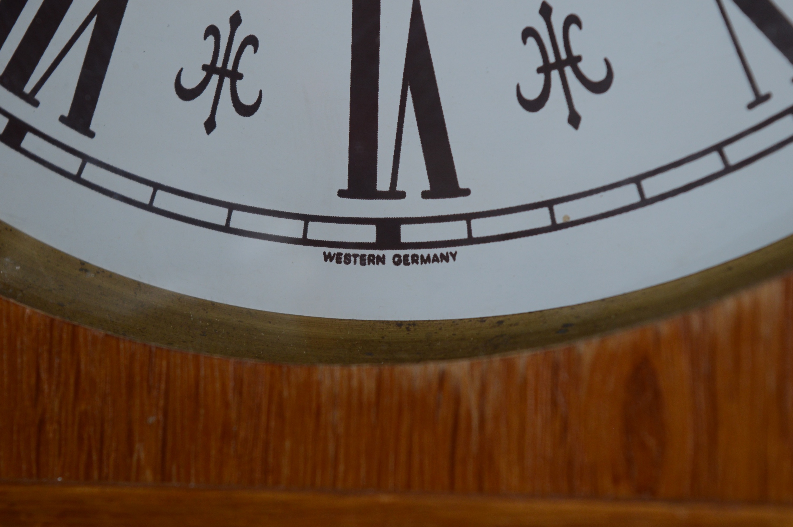 Western German Oak Wall Clock