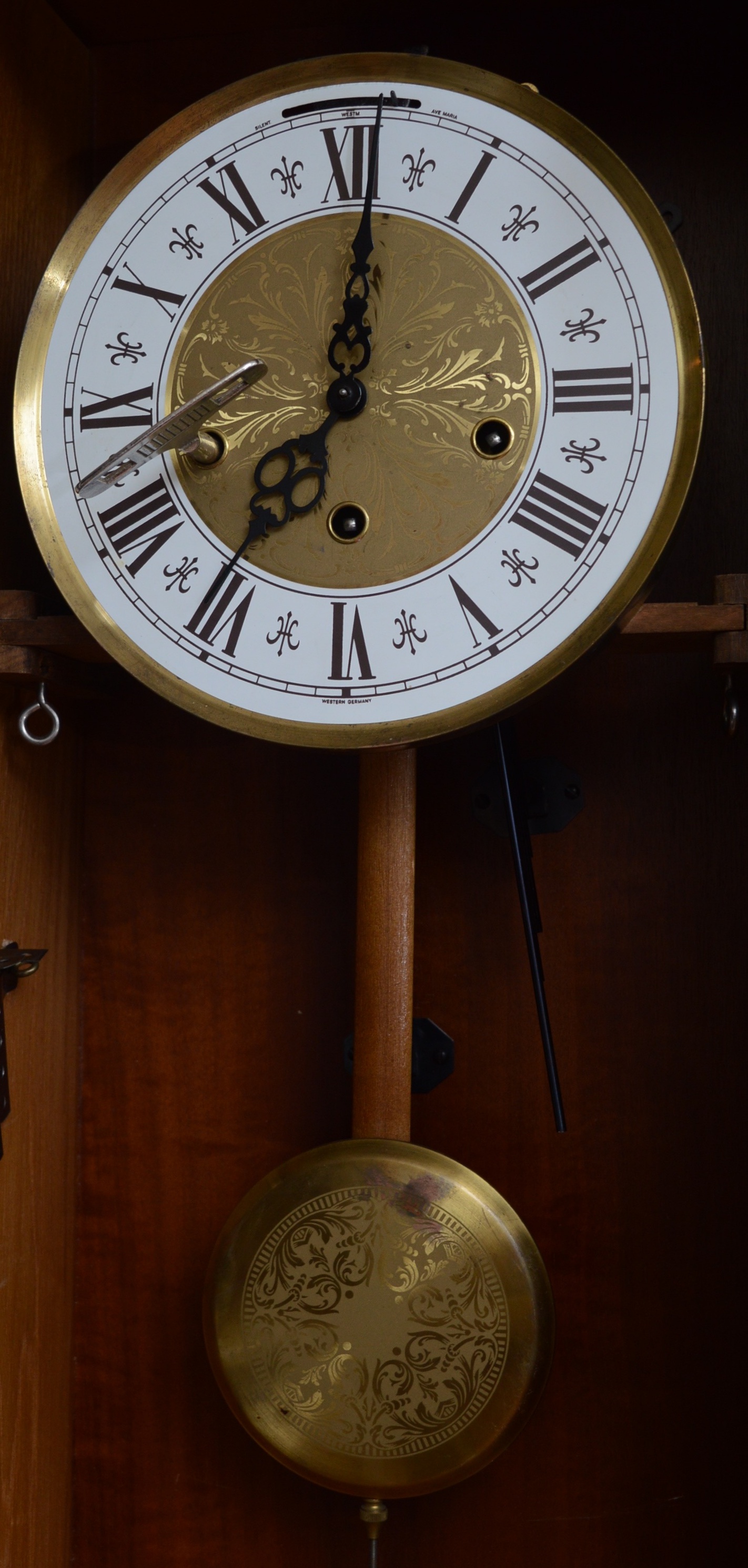 Western German Oak Wall Clock