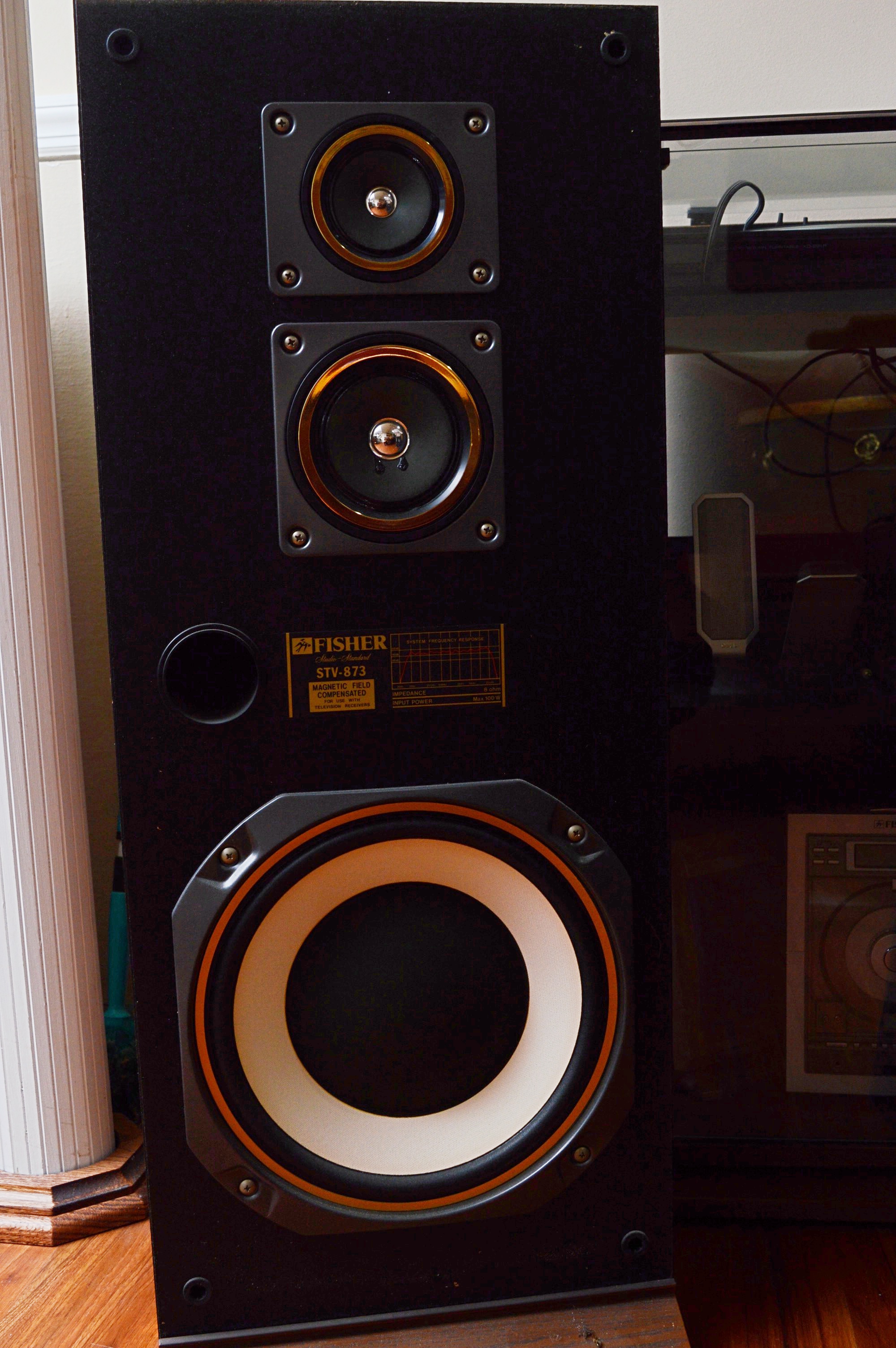 Fischer Floor Speakers, Kenwood Turntable, Speakers and Other Audio Accessories