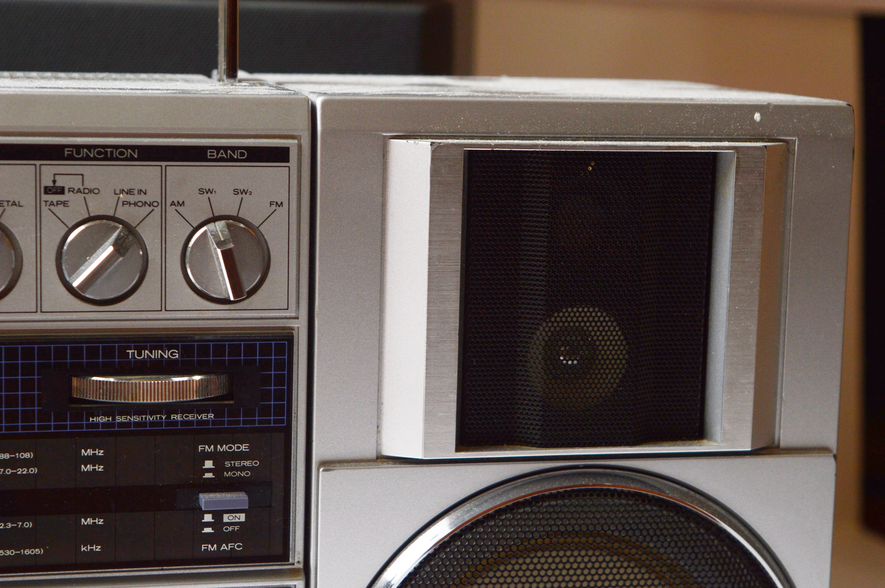 Memorex Karaoke Machine with CDs, and Hitachi Boombox