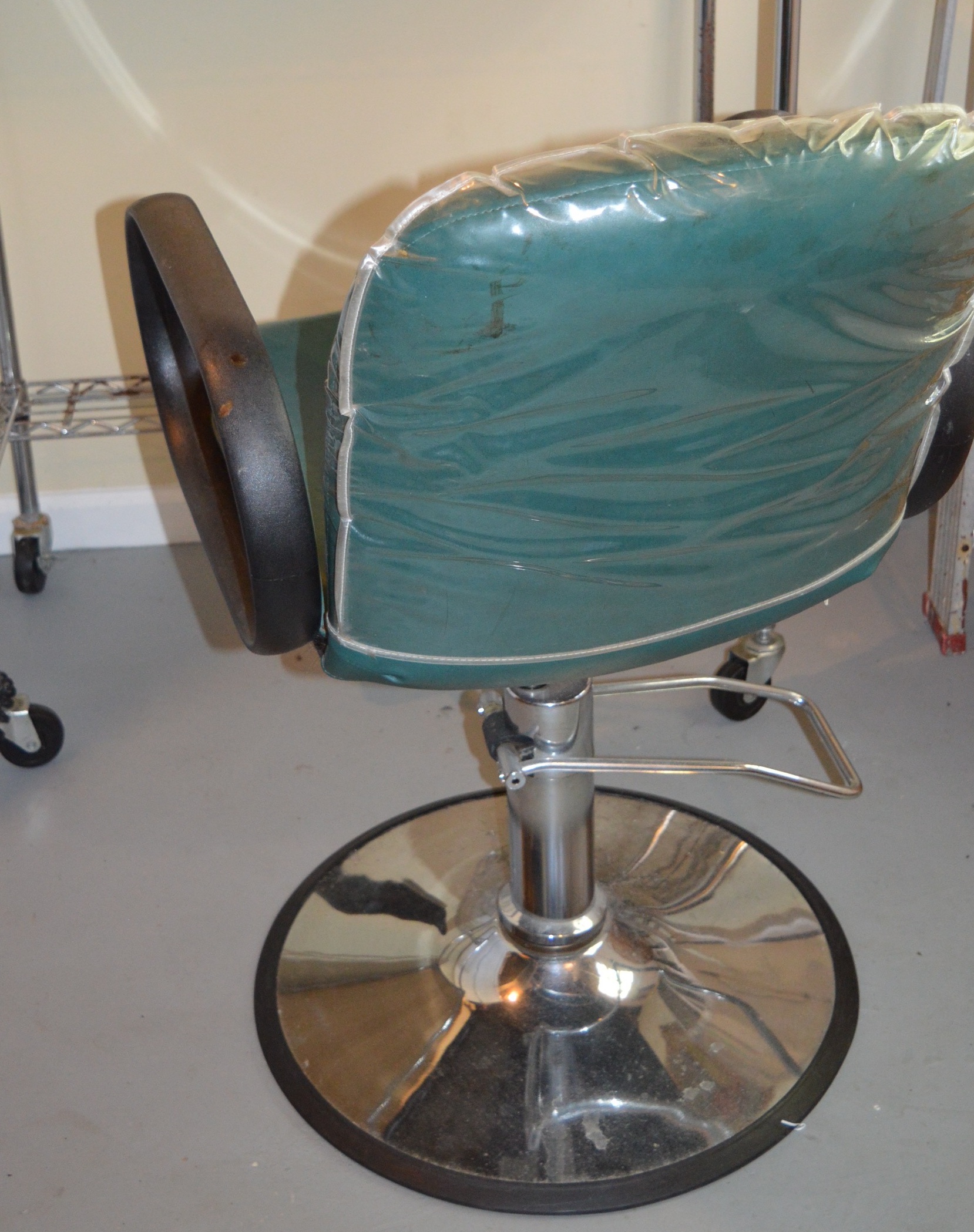 Hydraulic Barber Chair and a Work Table