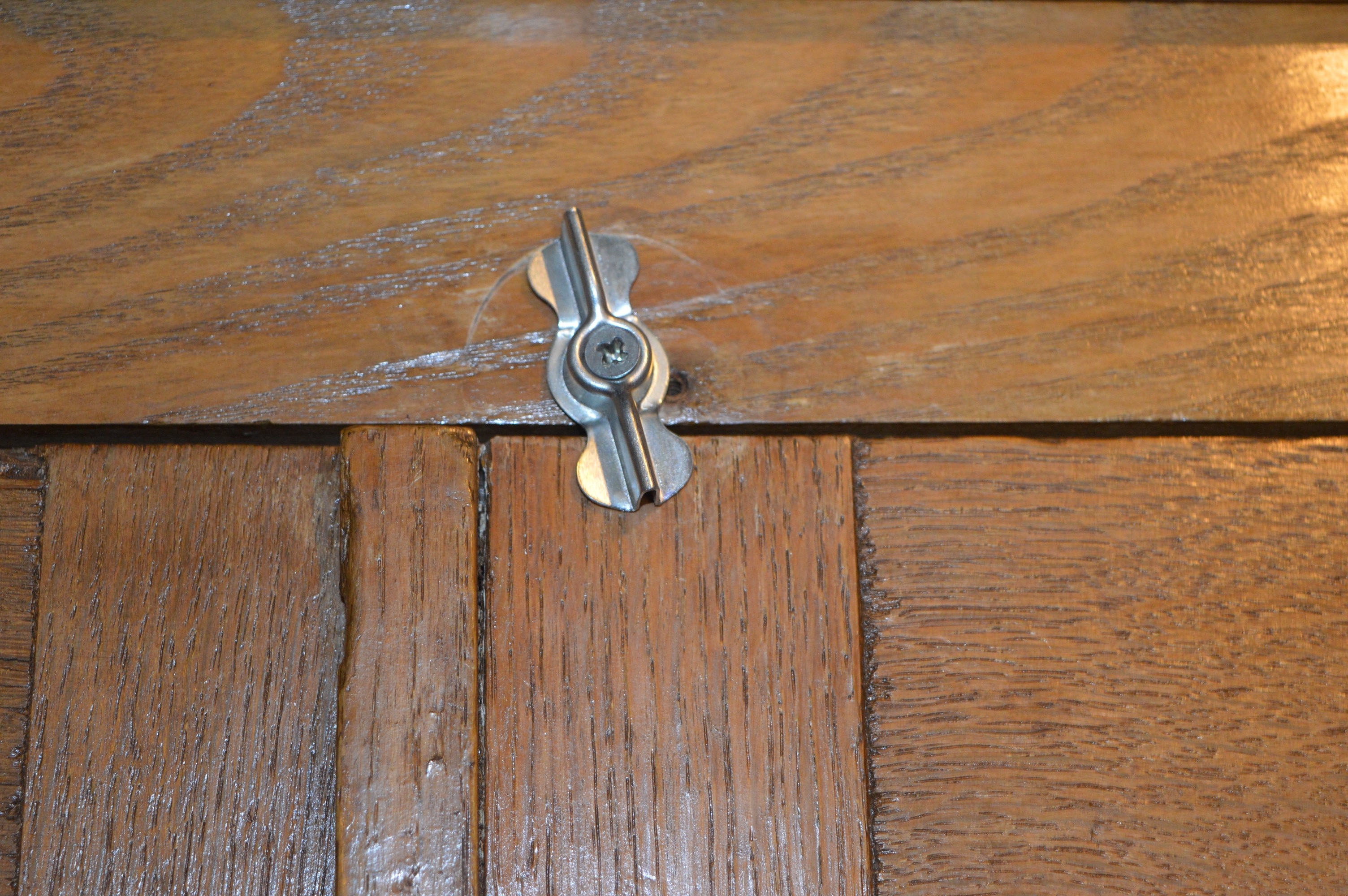 Antique Oak Kitchen Hutch