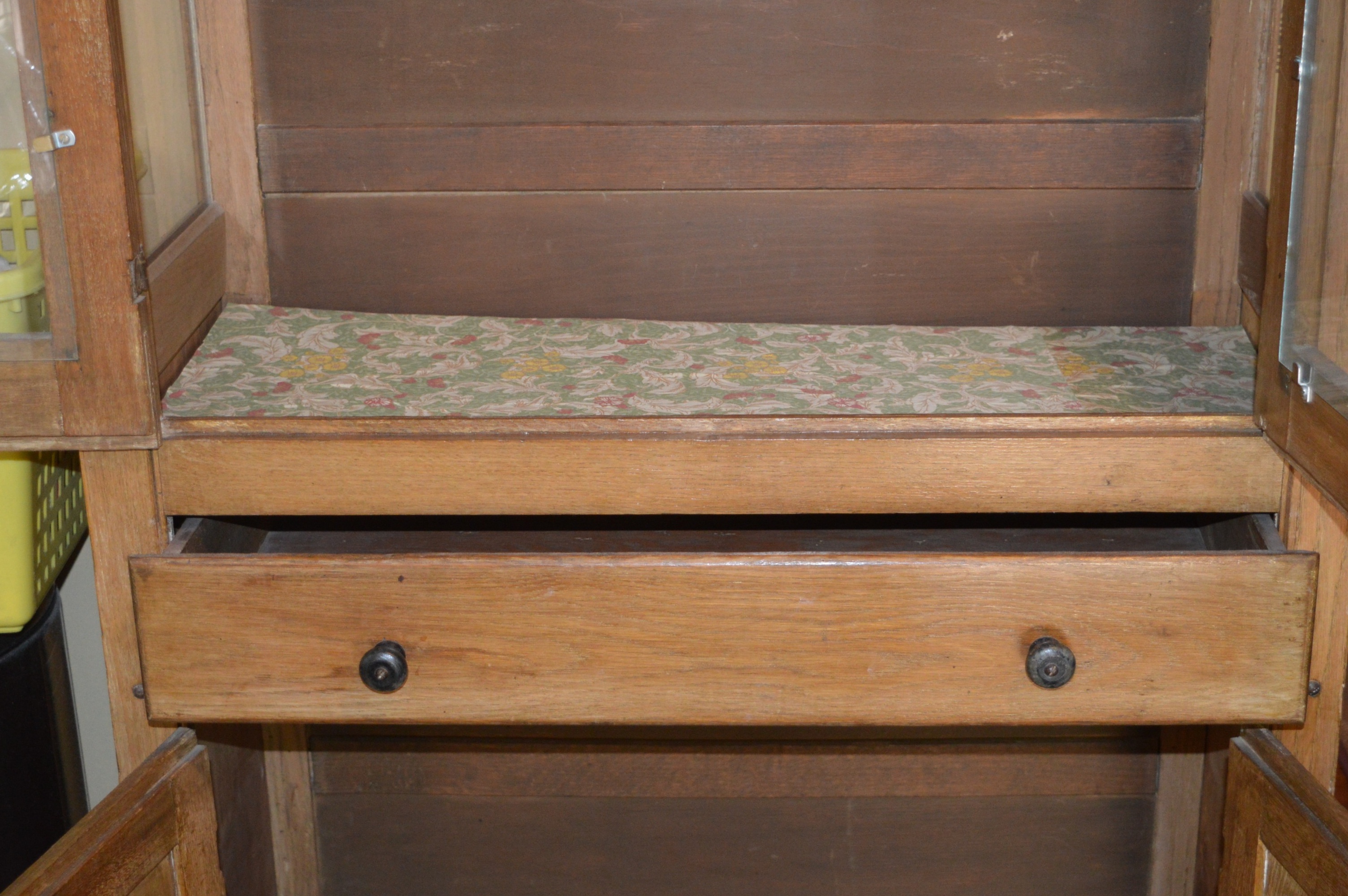 Antique Oak Kitchen Hutch