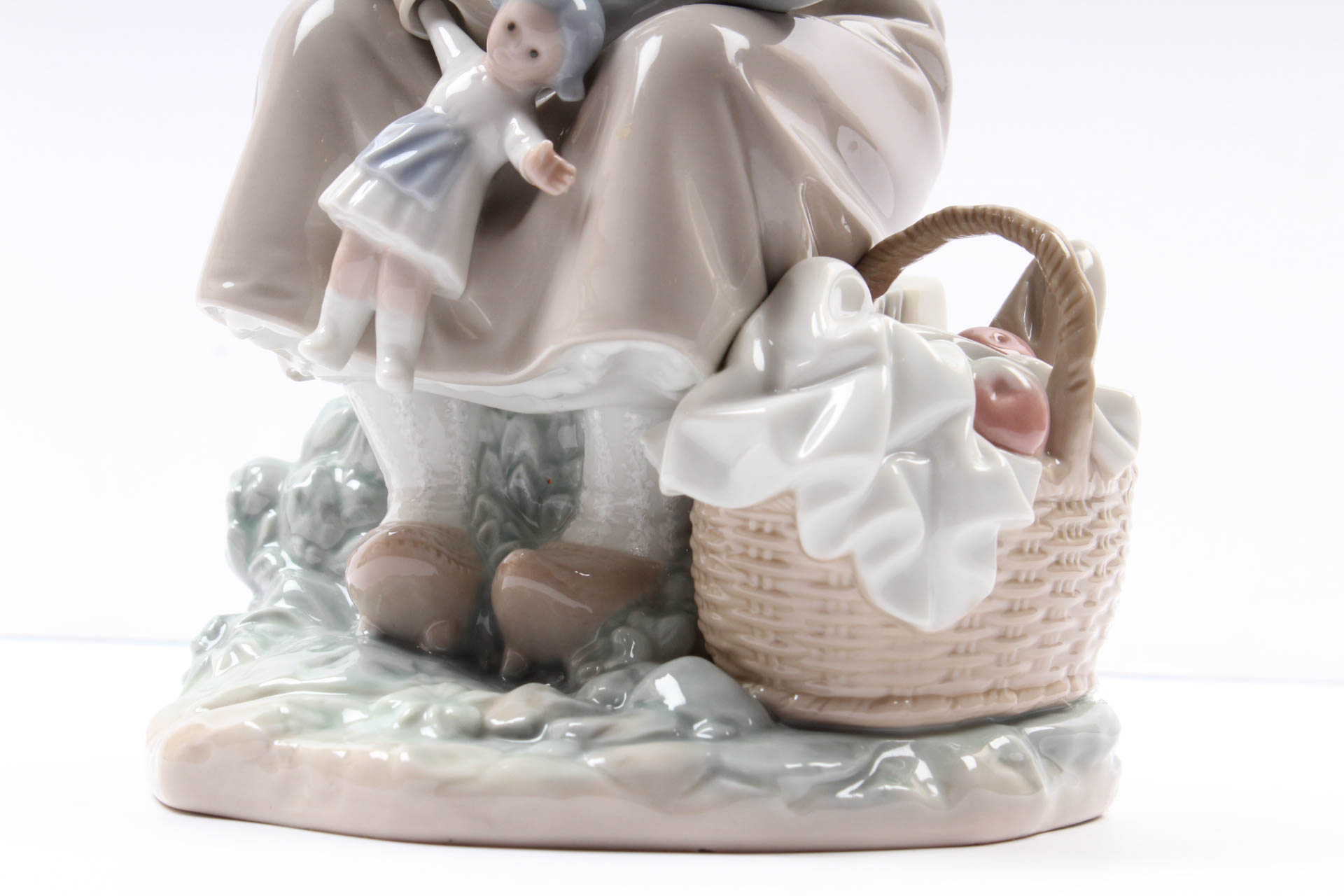 Lladró Girl with Doll Figurine