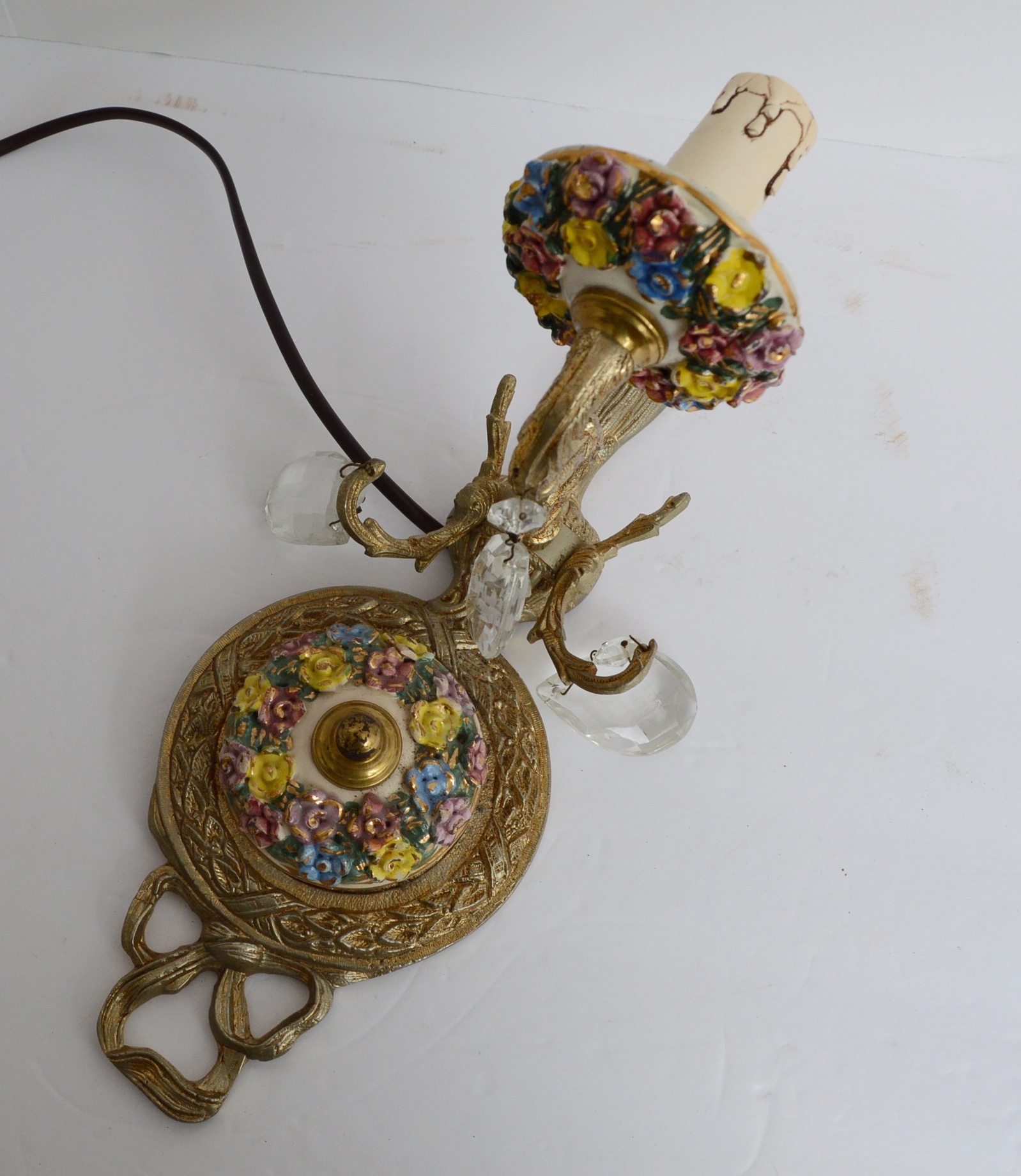 Vintage Porcelain Wall Mount Light