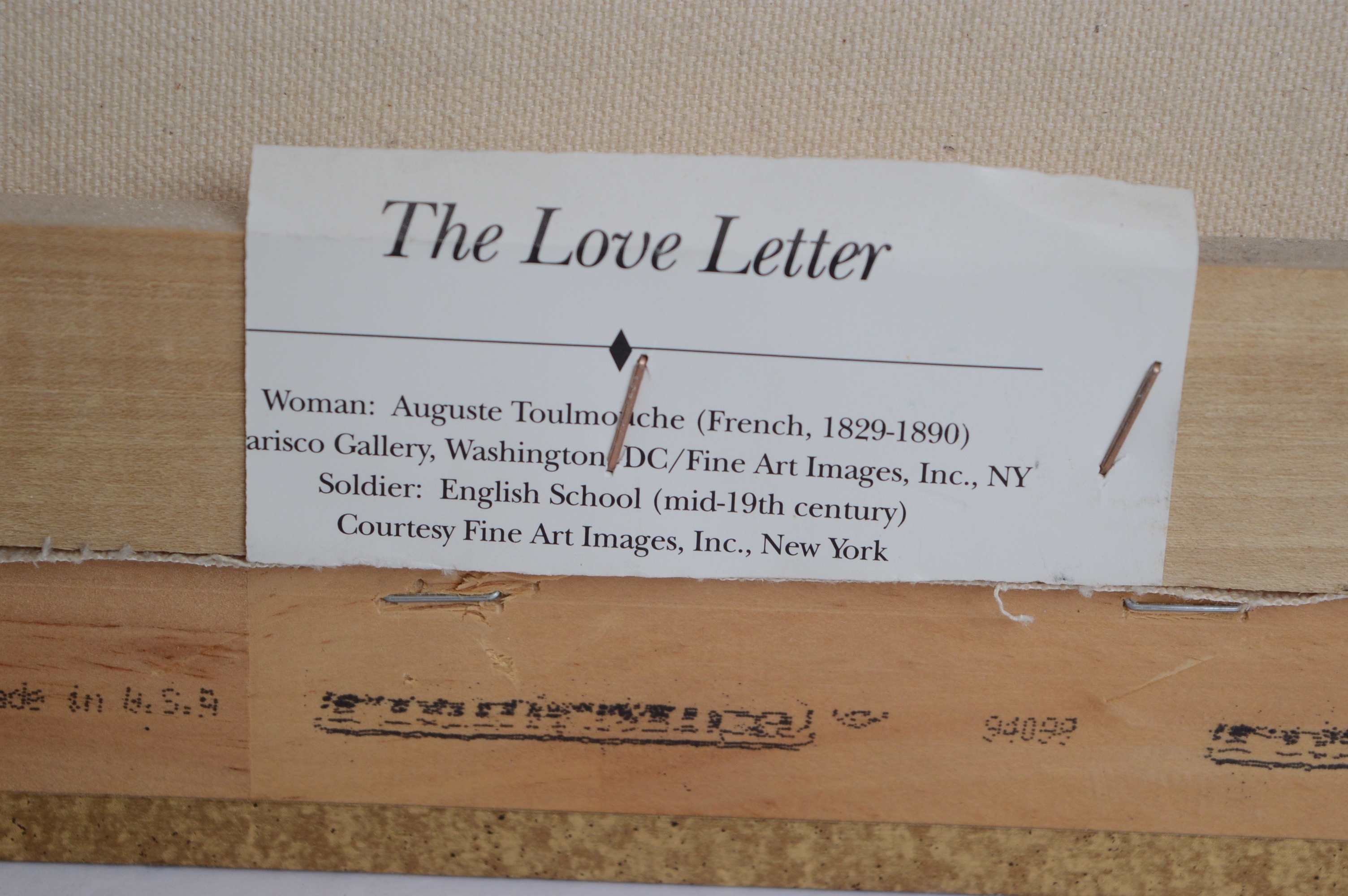 The Love Letter Giclées on Canvas