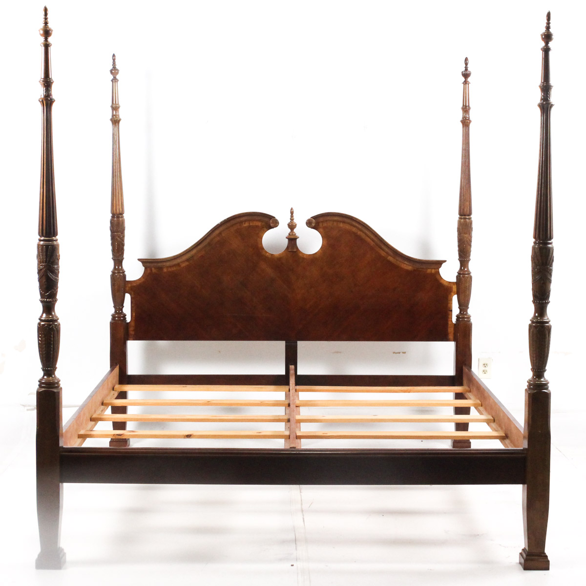 Federal Style Four-Poster King Size Bed Frame