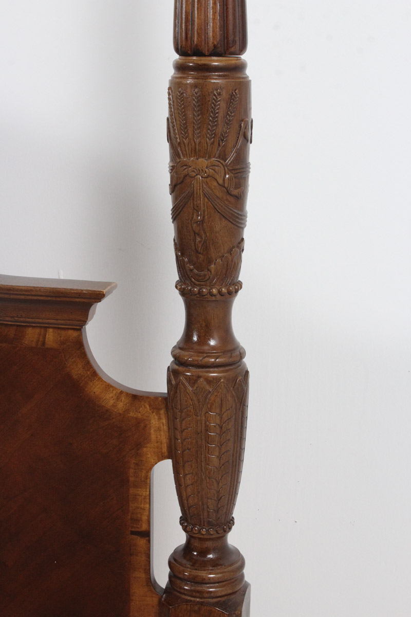 Federal Style Four-Poster King Size Bed Frame