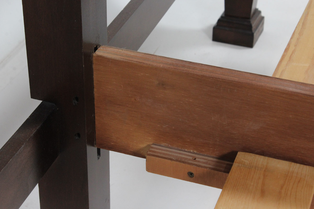 Federal Style Four-Poster King Size Bed Frame