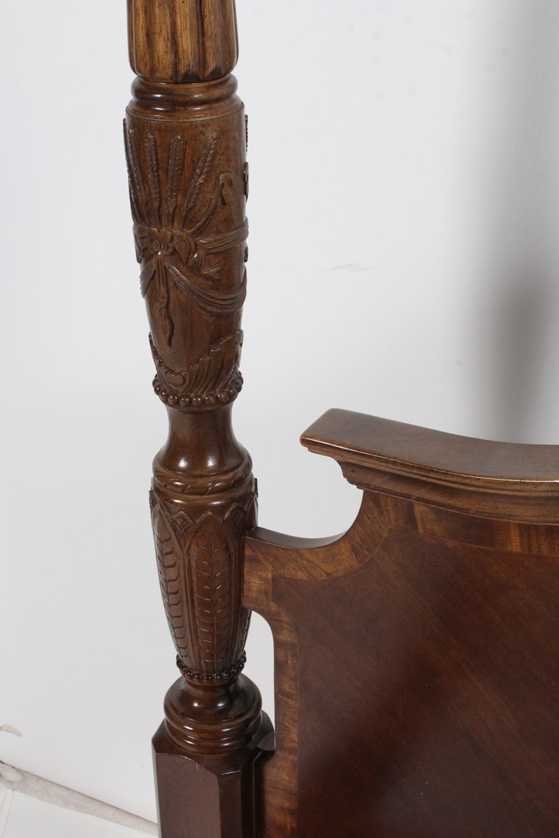 Federal Style Four-Poster King Size Bed Frame