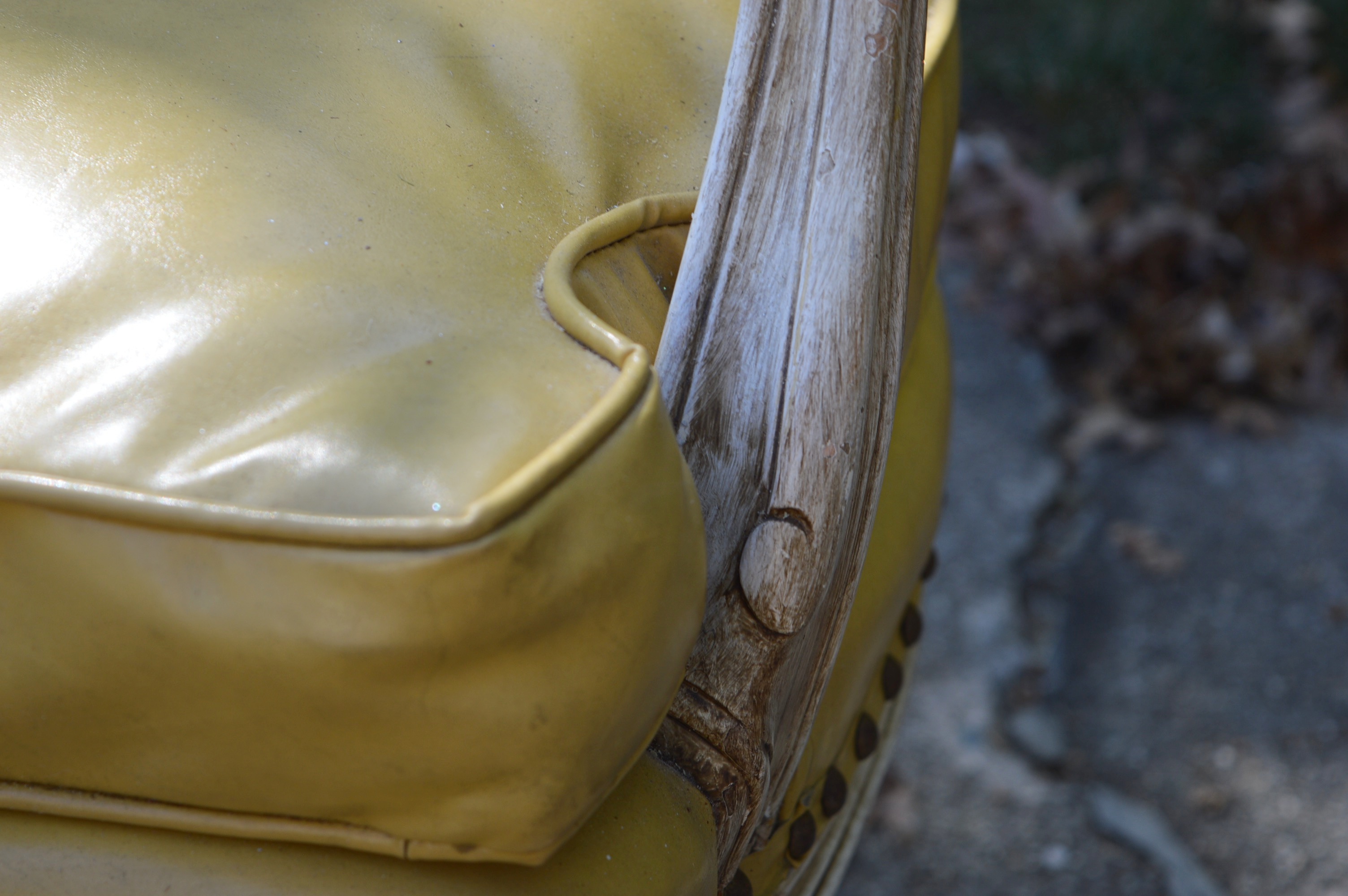Pair of Vintage Cane Back Chairs and Cocktail Table