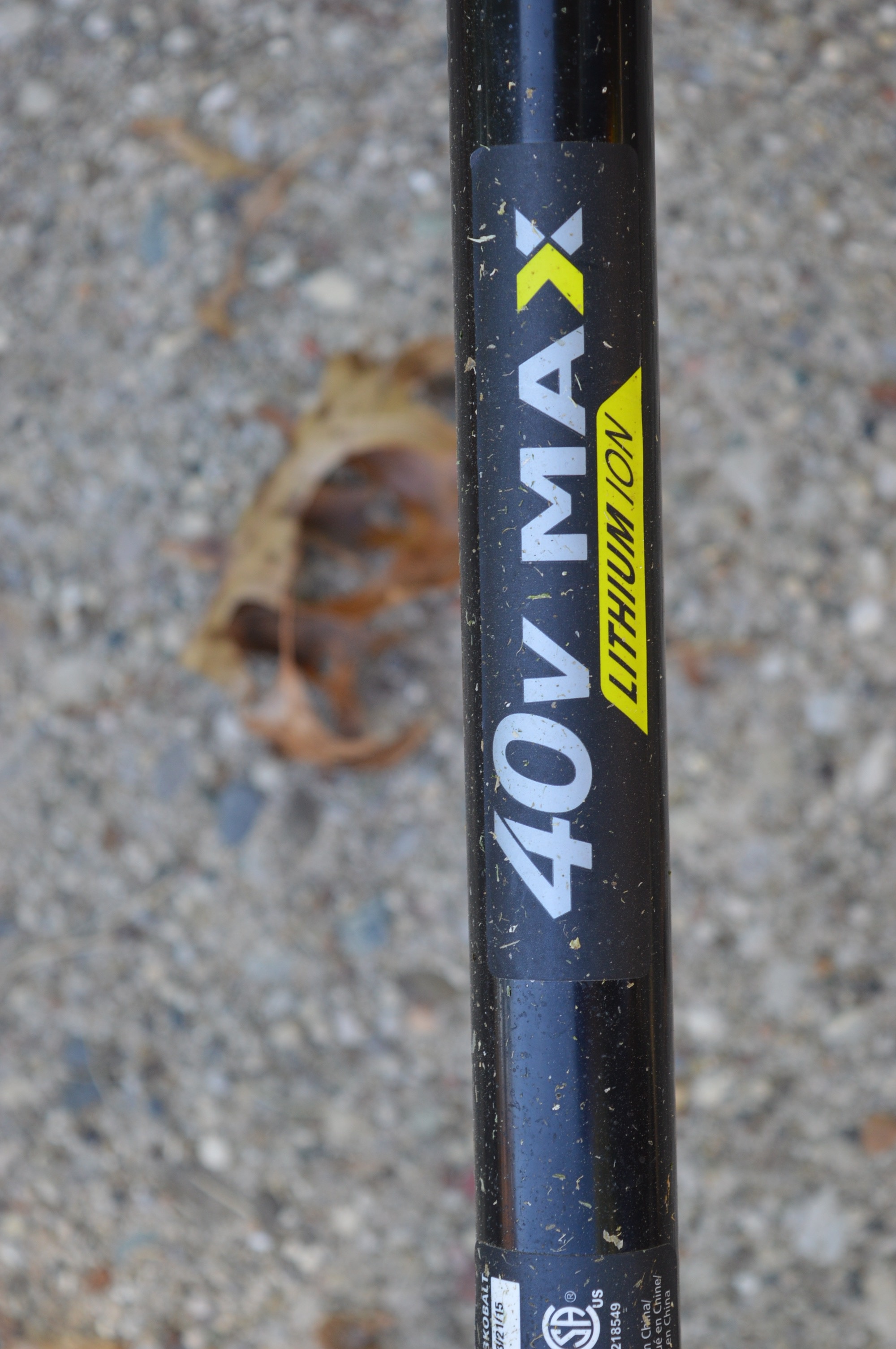 Kobalt 40V Max Lithium Ion Battery String Trimmer