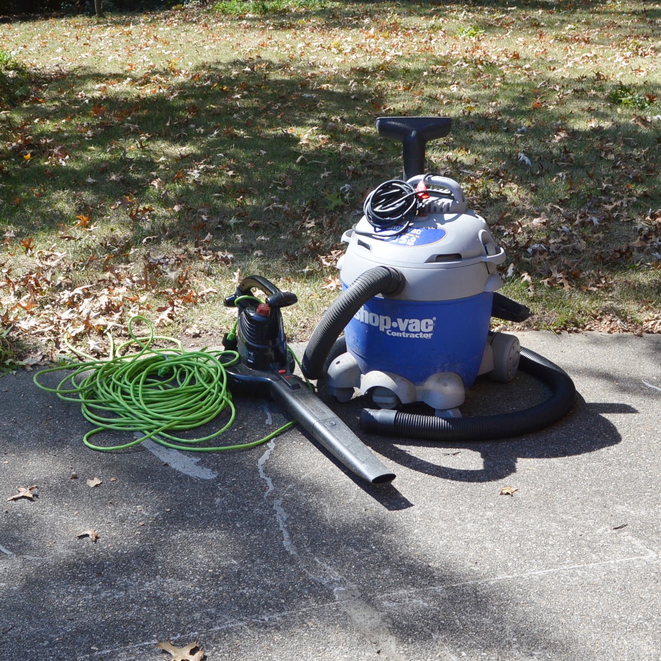 ShopVac 12 Gallon Wet/Dry Vac and Black & Decker Electric Blower
