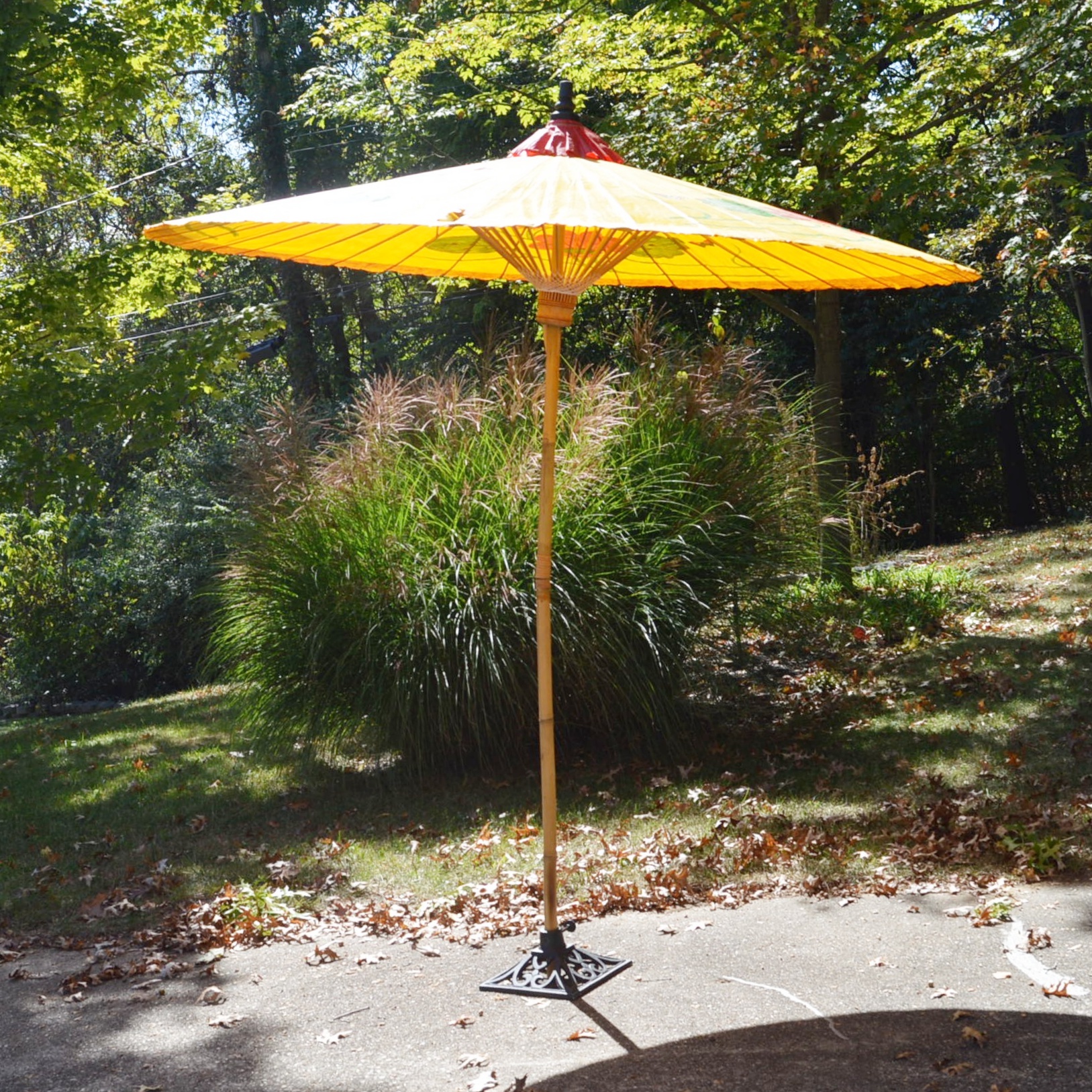 Paper and Bamboo Outdoor Umbrella