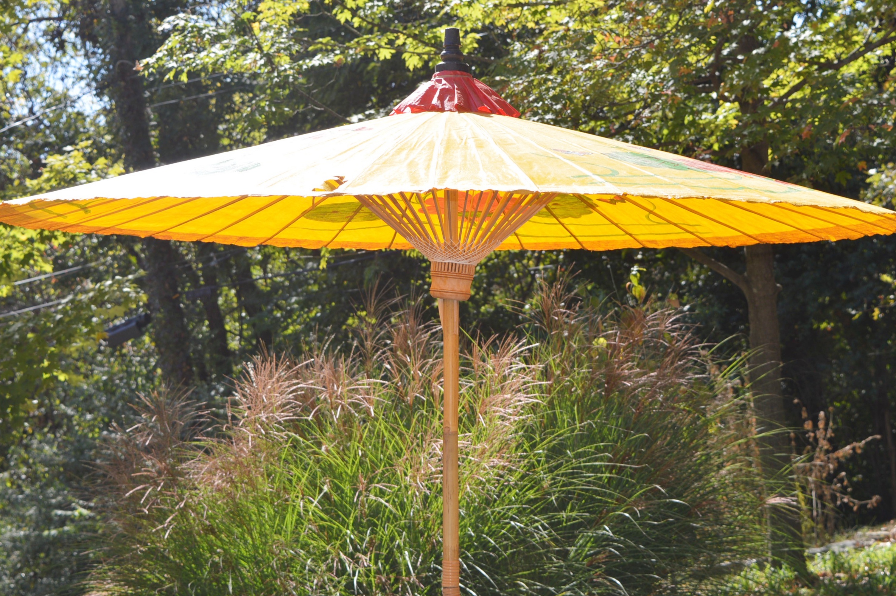 Paper and Bamboo Outdoor Umbrella