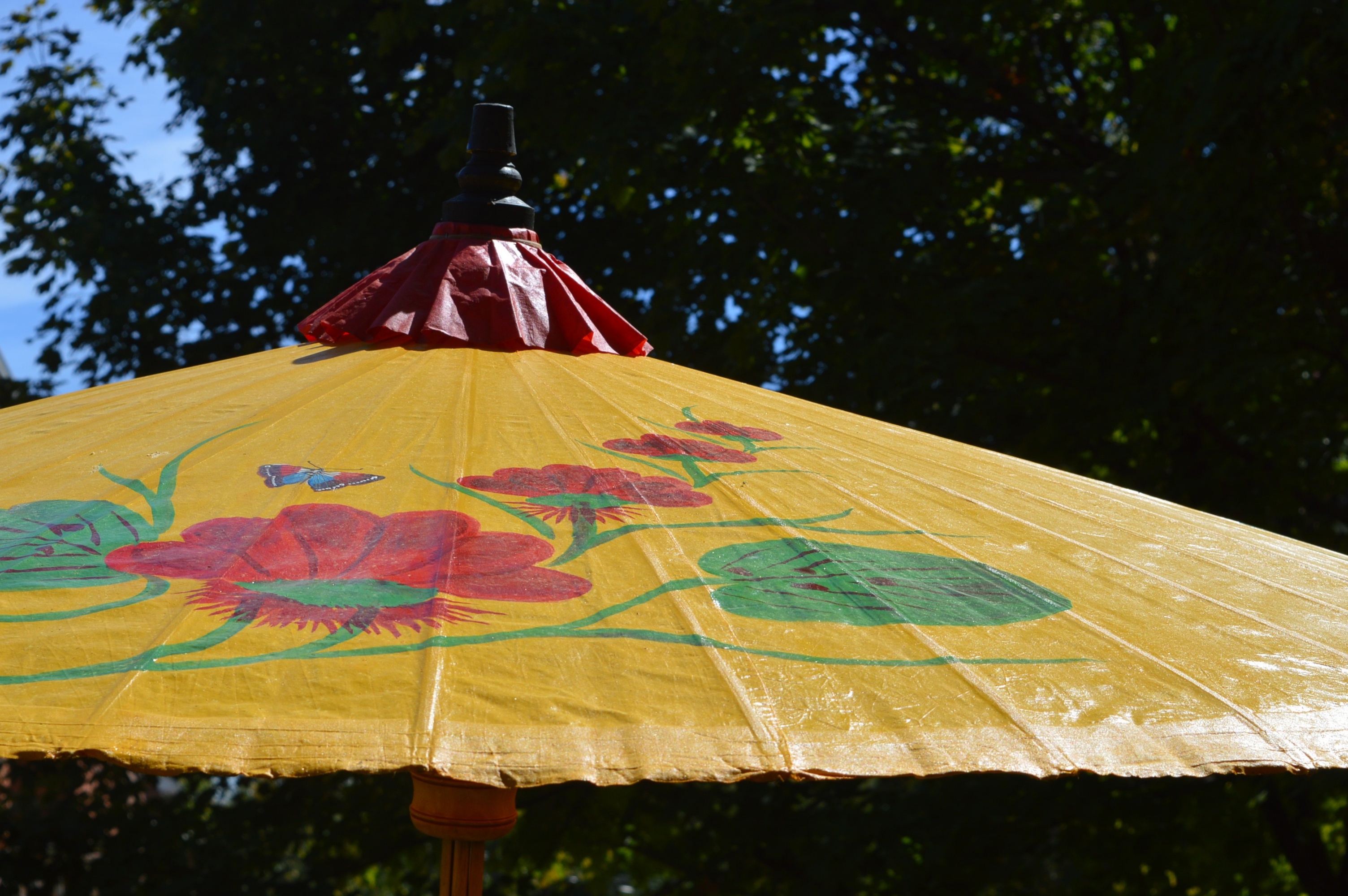 Paper and Bamboo Outdoor Umbrella