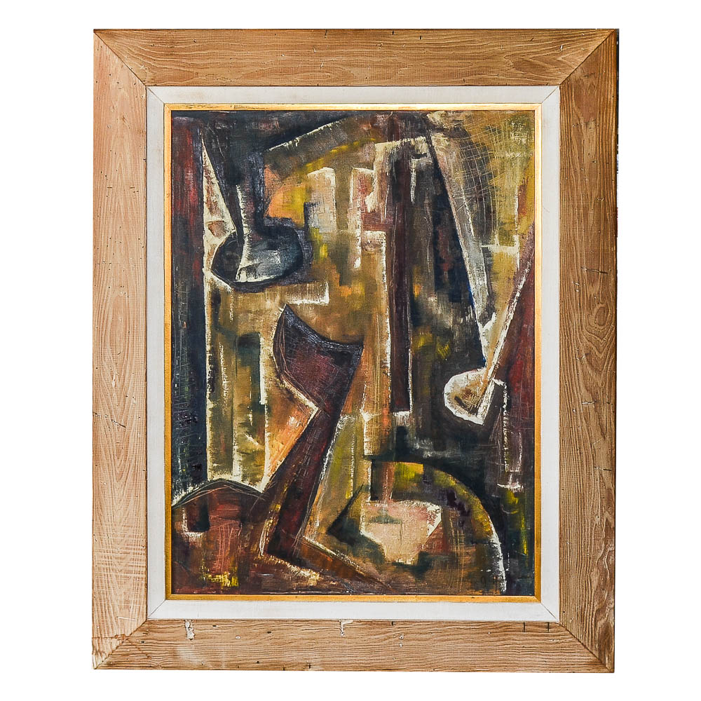 G. Henderson Oil Painting of Abstract Composition