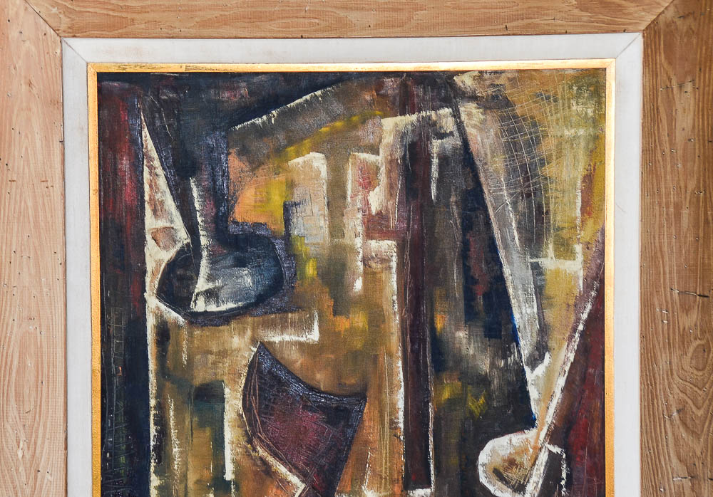 G. Henderson Oil Painting of Abstract Composition