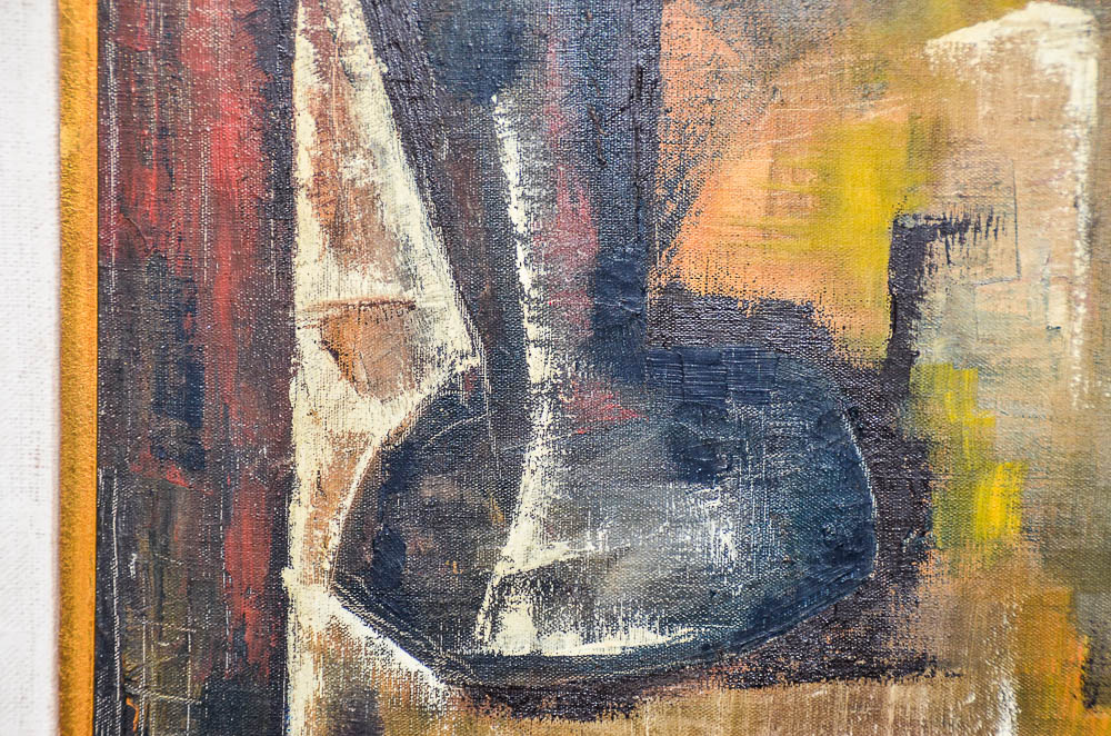 G. Henderson Oil Painting of Abstract Composition