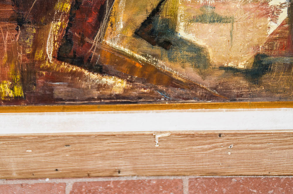 G. Henderson Oil Painting of Abstract Composition