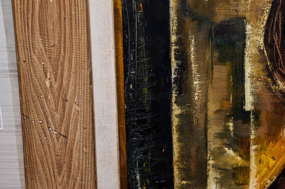 G. Henderson Oil Painting of Abstract Composition