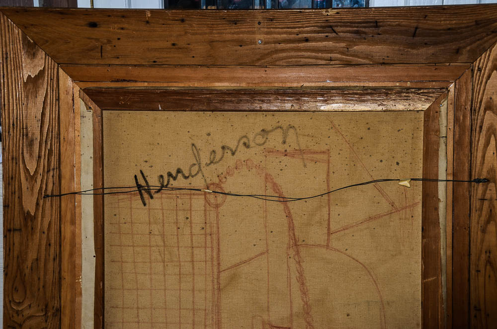 G. Henderson Oil Painting of Abstract Composition