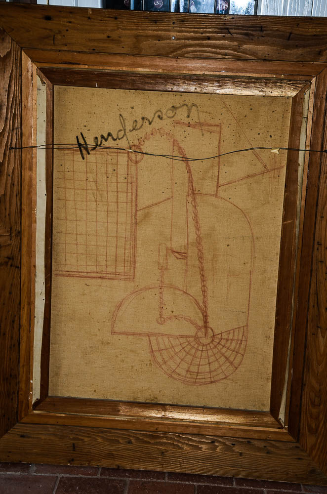 G. Henderson Oil Painting of Abstract Composition