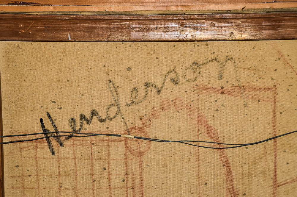 G. Henderson Oil Painting of Abstract Composition