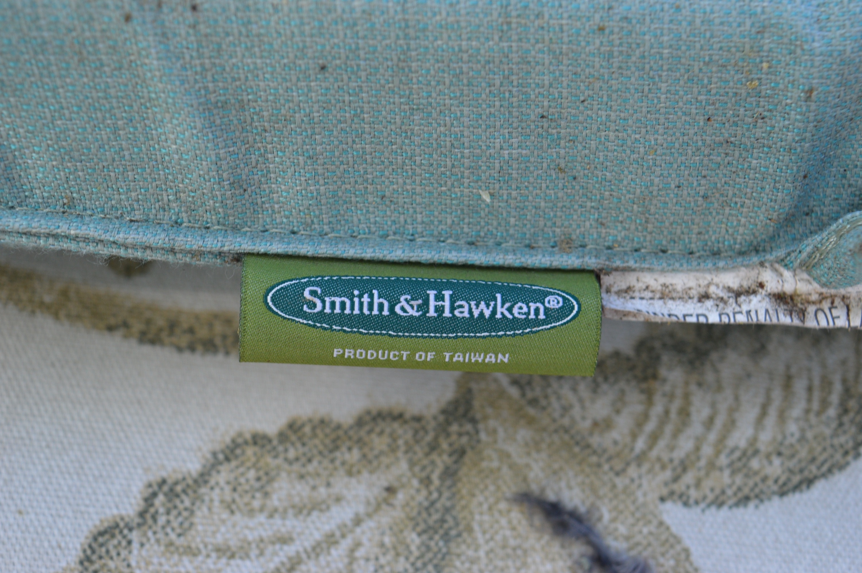 Two Swivel and Two Rocker Patio Chairs with Smith & Hawken Cushions