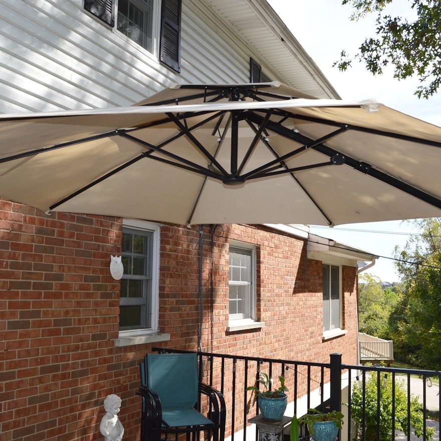 10' Retractable Patio Umbrella