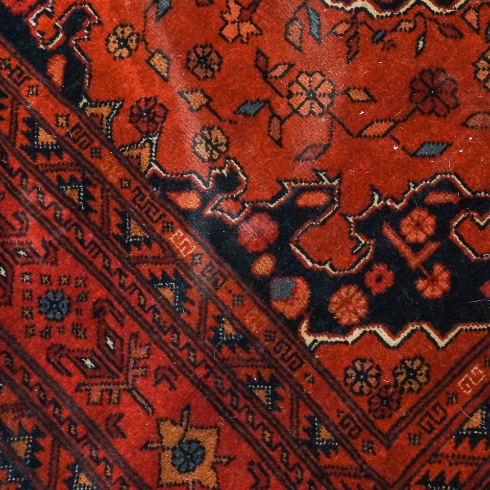 Hand-Knotted Persian Double Medallion Area Rug