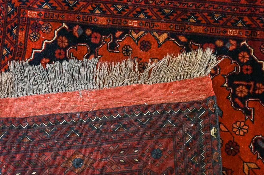 Hand-Knotted Persian Double Medallion Area Rug