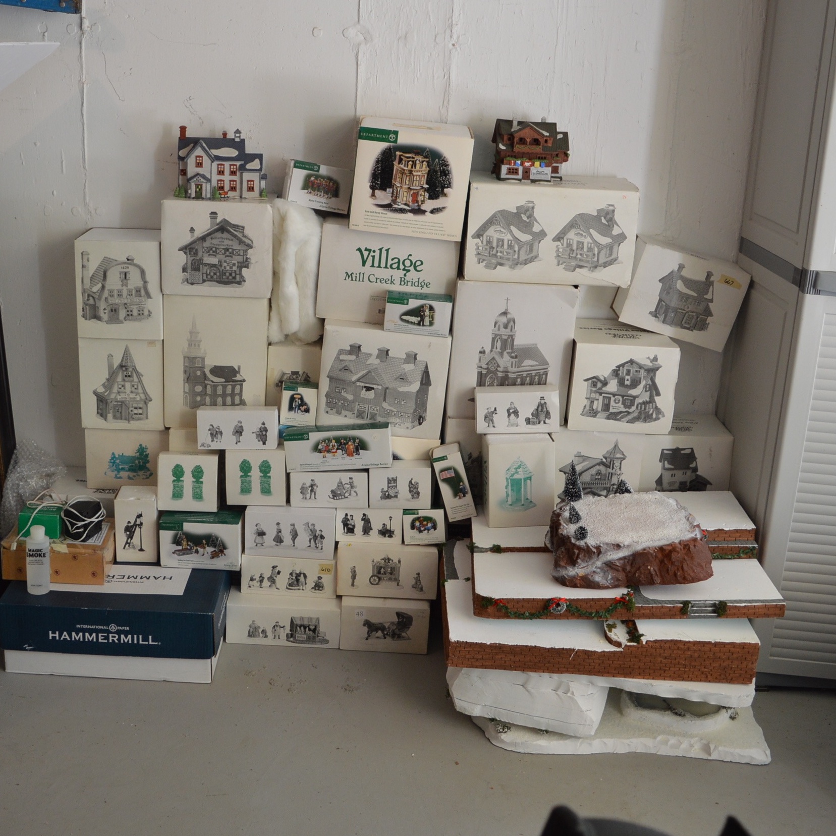 Large Collection of Department 56 Christmas Houses