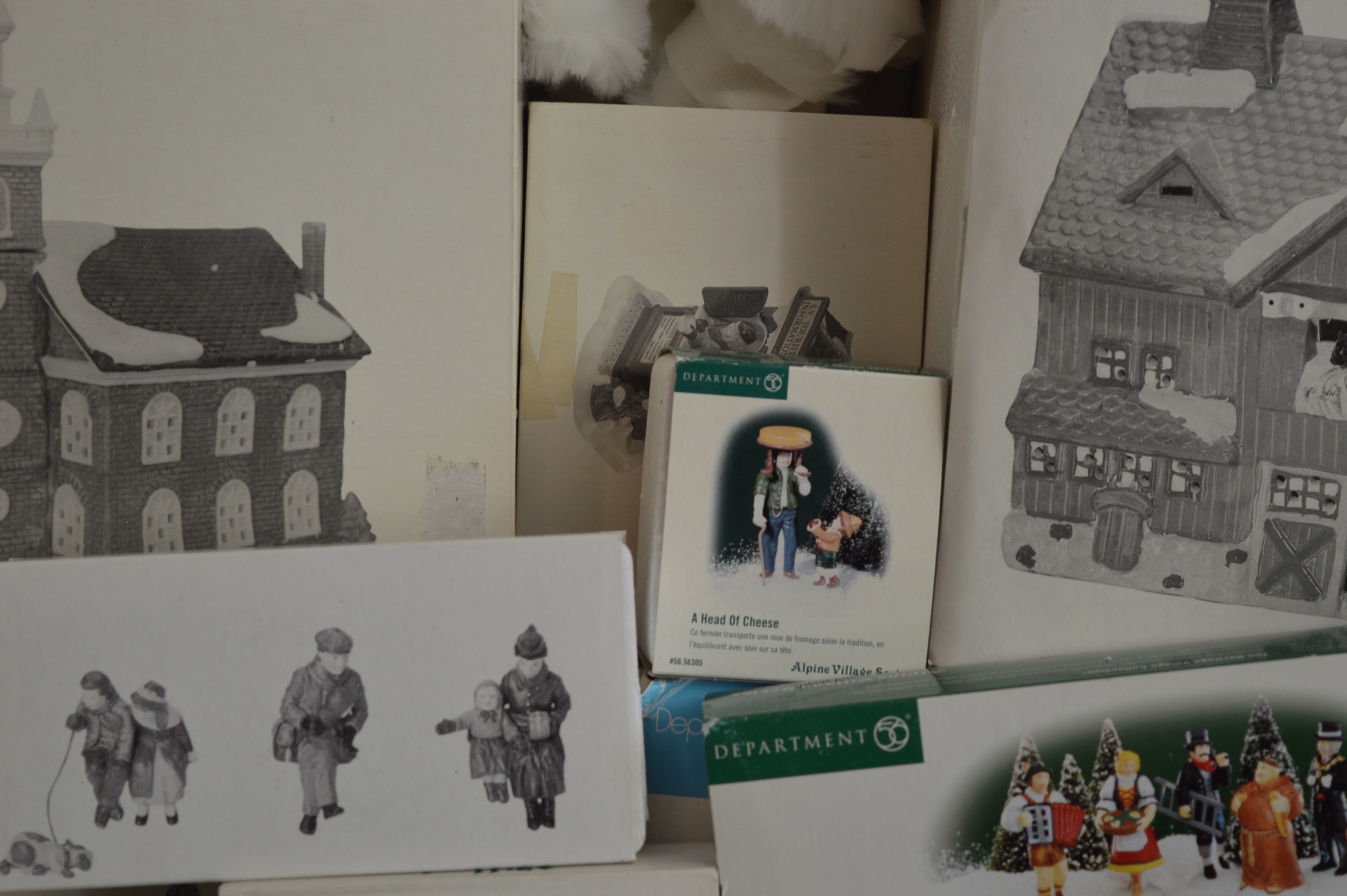 Large Collection of Department 56 Christmas Houses